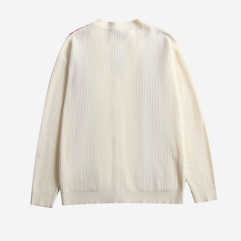 072# P 265 [GUCCI] Gucci Small Label Embroidered Single Breasted Long Sleeve Sweater CoatColor-coded wool blended cotton yarn, high grams of high-density ultra-high quality, the wool is soft and delicate skin-friendly, s