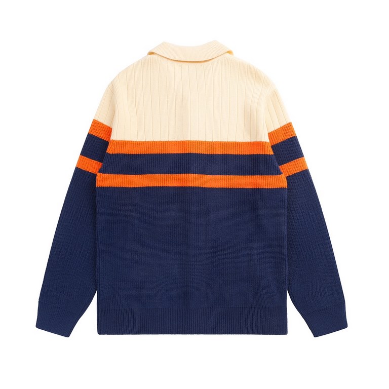 P255 GucciGucci SS23 color blocking single-breasted long-sleeved knitted cardigan Men and women alike