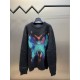 p620 lv graffiti mohair sweaterUsing high-cost high-end custom yarn 30% mohair 30% wool yarn, according to the original 4-color for color fixing dyeing, using the latest imported 7-needle system machine for 4-color jacqu