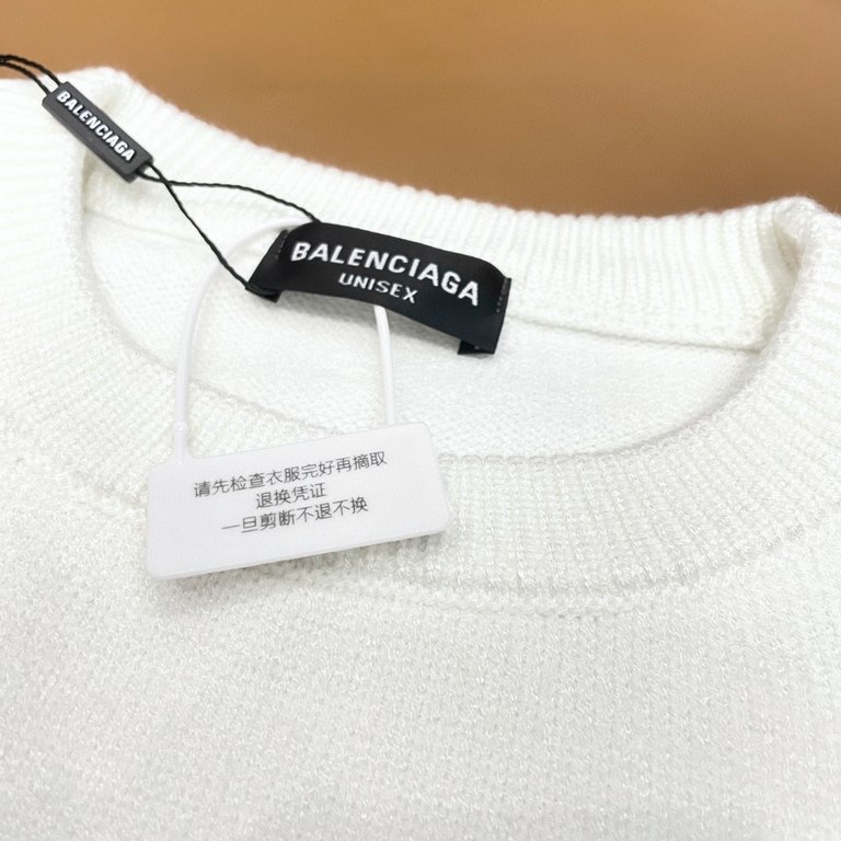 P230 (heavyweight high version)Balenciaga   Balenciaga 23ss new jacquard monogrammed wool knit sweater OS fit  Men's and women's alikeThe whole garment 500 grams of heavy weight seconds market currencyThe wool is knitted