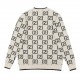 P245Gucci Classic Double G Jacquard Casual Crew Neck Sweater- Top replica Distinctive currency- GUCCI is an Italian fashion luxury brand, founded by Guccio Gucci in 1921 in Florence, Italy, Chinese translation as Gucci.-