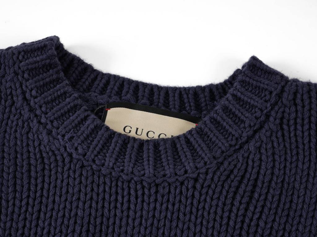 P255Gucci Gucci FallWinter 23 Chest white monogrammed jacquard wool crew neck sweaterGucci's new collection refreshes closet classics through silhouettes, colors and textures. A number of staple pieces are given a fresh 