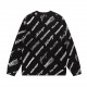 P265 BA LENCIAGA SS23 Crew neck monogrammed knit cardiganLOGOMANIA ALL OVER knitted cardigan in black and white.Unisex