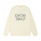 P275Dior DIOR embroidered 1947 round neck jacquard sweaterColor Blue AlmondSize S M L XL XXL