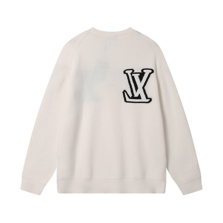 p255 Louis Vuitton Louis Vuitton Sweater Knit Loose Version7-needle imported knitting machine manufacturing goat wool raw material yarn customer imported sweater fabric color custom dyeing better anti-static and stretch 