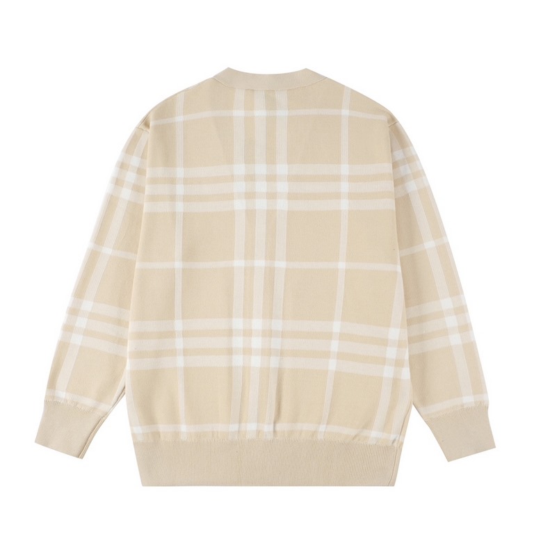 P265bbr 2023 new plaid jacquard cardiganPlaid design has the charm of the popular favorite Let you stay in fashion at the same time, but also to maintain comfort and warmth Whether it is college style or retro style are 