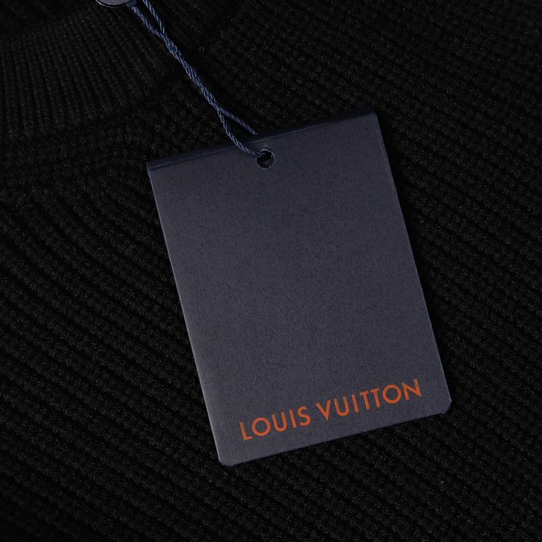 p255 Louis Vuitton Louis Vuitton Sweater Knit Loose Version7-needle imported knitting machine manufacturing goat wool raw material yarn customer imported sweater fabric color custom dyeing better anti-static and stretch 