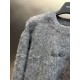 p395 Givenchy dog head mohair sweaterThe fabric is made of high content mohair, containing 60% wool content, the back of the dog's head is jacquarded with imported machines, the front embroidery is embroidered with lette