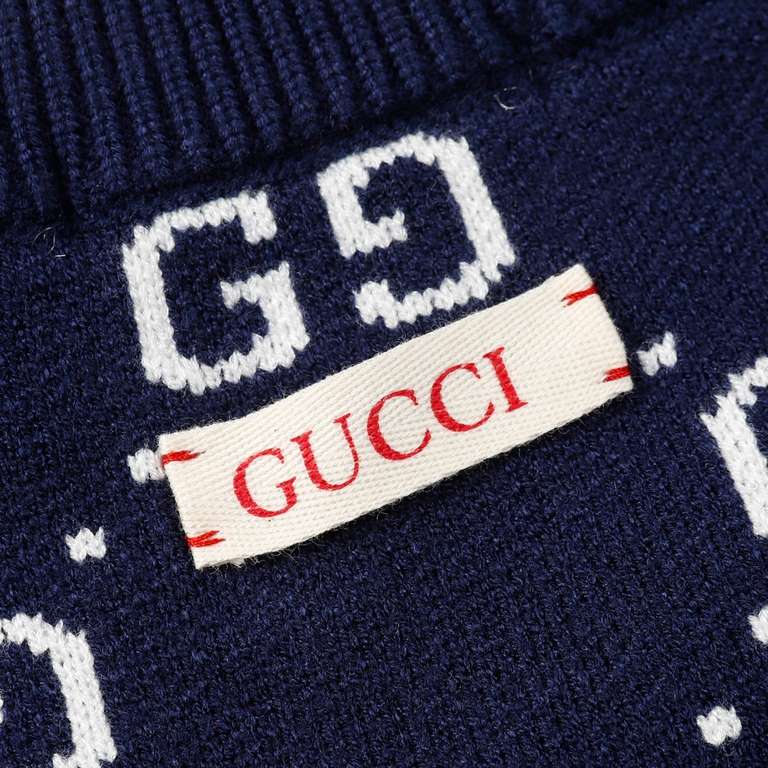 p265 GucciGucci Sweater Needle Full Body Letter G Knit Sweater Loose VersionMountain wool raw material yarn Guest imported sweater fabric 7 needle imported knitting machine manufacturing color fixed dyeing high quality h