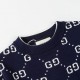 p265 GucciGucci Sweater Needle Full Body Letter G Knit Sweater Loose VersionMountain wool raw material yarn Guest imported sweater fabric 7 needle imported knitting machine manufacturing color fixed dyeing high quality h