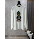 320. 1v 2023ss fall and winter new wool blend round neck long sleeve sweater wool sweater bottoming shirt, high-end version! Counter customized fabrics Breathable comfort, impeccable details, brand elements design concep