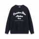 P290 Dior Dior CD2023FW New Wool Plain Christian Dio^Atelier Embroidered Knit Pullover Sweater.Paying homage to the Dio designer   this knitwear piece is crafted from wool plain knit and adorned with Christian Dio^Atelie