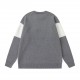 240 #CELINE CELINE New Year red color collision flocked thickened loose pullover sweaterColor Gray RedSize average size