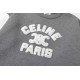 240 #CELINE CELINE New Year red color collision flocked thickened loose pullover sweaterColor Gray RedSize average size