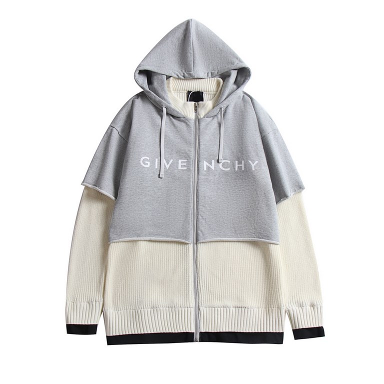 P320 GVC2023 fall and winter new landing heavy crafted knitted fabric spelling sweater, classic logo letters LOGO printing design, high luxury style jacket!Numerous stars recommend wearing, top luxury products on the lin