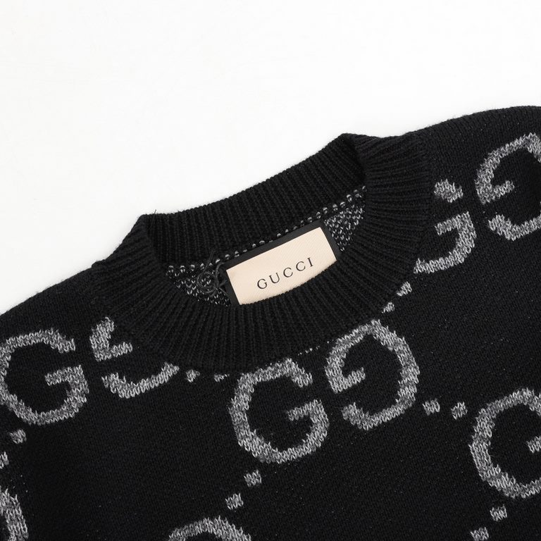 Next day shipping  355 (support put store)GUCCIGucci Classic Interlocking Pattern Knit Pullover SweaterThe classic item from Gucci is back, another treasure sweater worth getting!This year's fall and winter new models, s