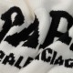 p255 balenciaga balenciaga parisian house sweater knit sweater loose version23ss limited slogan letters jacquard Guest imported sweater fabrics mountain wool raw material yarn 7 needle imported knitting machine manufactu