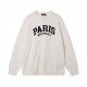 p255 balenciaga balenciaga parisian house sweater knit sweater loose version23ss limited slogan letters jacquard Guest imported sweater fabrics mountain wool raw material yarn 7 needle imported knitting machine manufactu