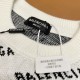 P230 (heavy weight high version)Balenciaga   Balenciaga 23ss new jacquard small letters wool knit sweater sweater OS shape  Men's and women's alikeThe whole garment 500 grams of heavy weight seconds market currencyThe wo