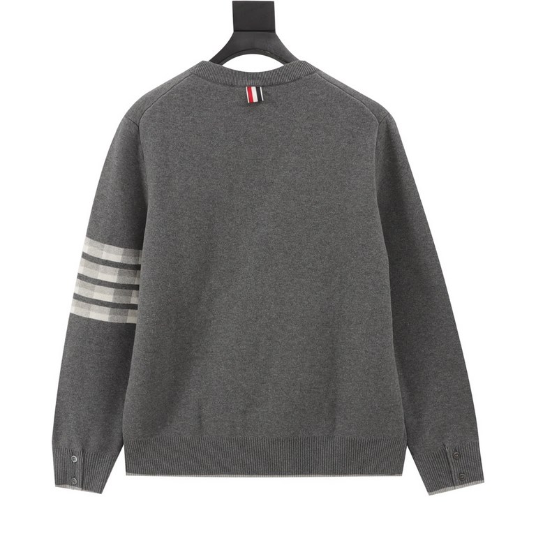 335Thom Browne  Tom Brown Puppy Crew Neck SweaterGermany STOLL imported machine knitting, air layer jacquard supply, fan kite picture color spun yarn hanging eye spacer, arm loop spacing even lines. This product accordin