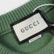 p265 GucciGucci sweater G family jacquard full body letters hollowed out sweater loose versionMountain wool raw material yarn Guest imported sweater fabric 7 needle imported knitting machine manufacturing color fixed dye