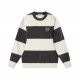 p250 loose version LOEWE 2023 fall new, Loewe striped color collision round neck sweater. The color of the striped round neck sweater from Loewe is a very popular color, and it is very versatile, which is loved by all ki