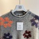 300  (size M23)ACNE studios Early Fall New Crew Neck Torn Floral Pattern SweaterSize SMLHandsome and fashionable on the body, but also gentle, rolled edge half-high neck hole design, multi-color floral design, literature