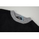 P225FEND Fendi lambswool jacquard long sleeve sweaterLamb's wool and lambswool half-patch fabric is soft and delicate.Partial jacquard design, front and back alignmentSize XS S M L Original Fabric 45% Lamb's wool, 45% La