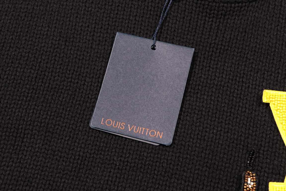 255 Model No. Y502Louis Vuitton LOUIS VUITTONSS23 letter logo beading tool    pattern long sleeve sweaterThe original version of the pattern typing hand effect thick sense of full difference between the market currency o