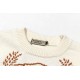 p270Burberry BURBERRY Classic War Horse Wheat Fringe Jacquard Wool Knit SweaterColor apricot brown dark blueSize S M L XL XXL