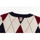 280Thom Browne   Thom Browne diamond black and red splicingTB classic four-bar basic style year after year are wearing the classic models must choose the quality of   all the color fixed dye containing wool cotton yarn, 