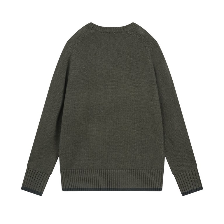 P290 Dior Dior CD2023FW New Wool Plain Christian Dio^Atelier Embroidered Knit Pullover Sweater.Paying homage to the Dio designer   this knitwear piece is crafted from wool plain knit and adorned with Christian Dio^Atelie