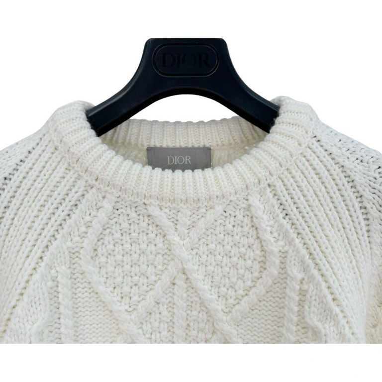 470 Dior Dior winter 23fw show style round neck zipper sweaterSize SML100% wool   a sweater finished more than three pounds pictures can feel the weight of the grams according to the yp's fixed yarn is to do the process 