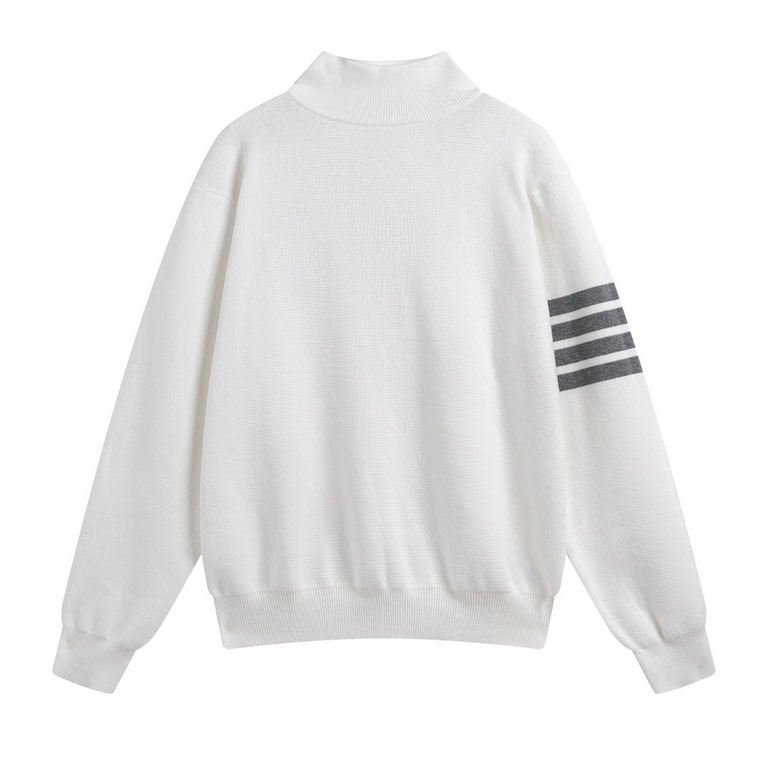 p225Thom Browne  TB23 fall and winter new four bar turtleneck sweater100% Cotton, soft and delicate wool knit, finely crafted and unique! The best-looking style of the academy, the hem, the arms of the opposite version o