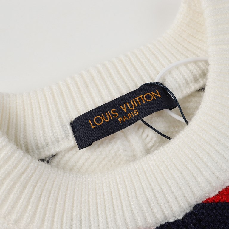 P265 Louis Vuitton wool knitwear, LV sweater OS version of the basic models, versatile men and women with the same models, heavyweight high quality seconds to kill the market currency, wool using 7-needle imported machin