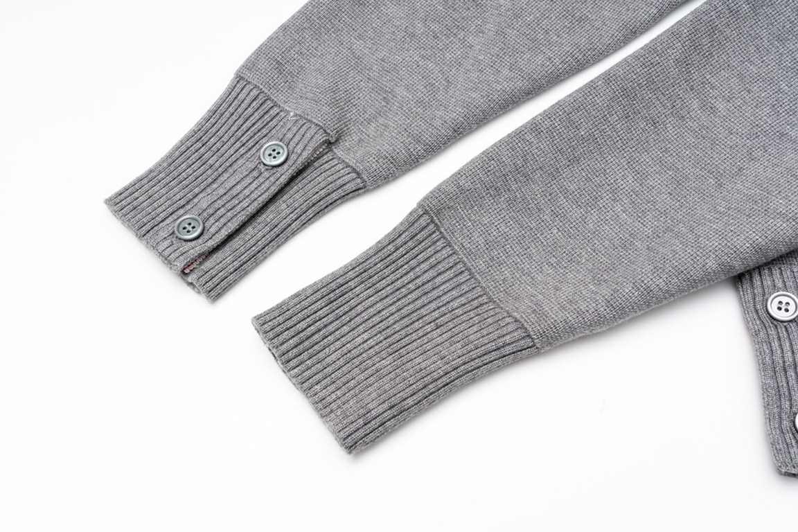 225Thom Browne   Thom Browne Willow Button CardiganTB classic four-bar basic style year after year are wearing the classic models must choose the quality   all the color fixed dye containing wool cotton yarn, soft skin-f