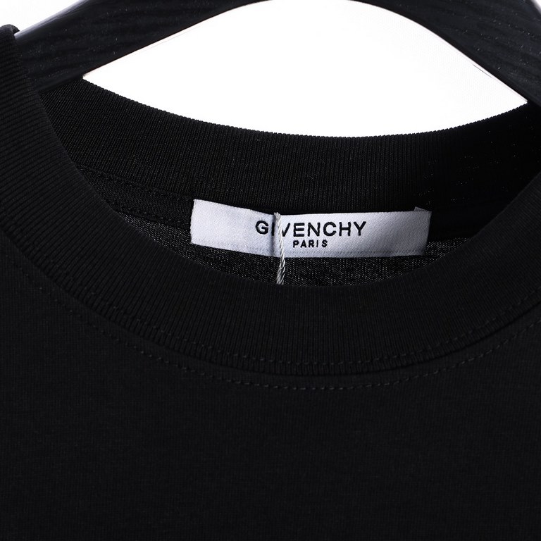 Givenchy Givenchy GVC 24FW Cubic 4G Heavy Shadow Graphic Short Sleeve T-ShirtFabric 240g double yarn, 11 double yarn thread, loose version, unisexColor blackSize XS S M L