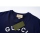 GucciSummer new, 1921 twist letters logo print round neck short sleeve T-shirt, made of customized 250G 32S double yarn long-staple cotton skin feel comfortable texture, three-dimensional, perfect detailing, men and wome