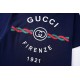 GucciSummer new, 1921 twist letters logo print round neck short sleeve T-shirt, made of customized 250G 32S double yarn long-staple cotton skin feel comfortable texture, three-dimensional, perfect detailing, men and wome