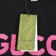 GUCCl Gucci 24S Early Spring New Pink Logo Letter Embroidered Short Sleeve T-ShirtGucc can be too good! Highly recommended! Super crispy Chill comes with a lazy cozy atmosphere is very wild  using high-density imported e