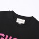 GUCCl Gucci 24S Early Spring New Pink Logo Letter Embroidered Short Sleeve T-ShirtGucc can be too good! Highly recommended! Super crispy Chill comes with a lazy cozy atmosphere is very wild  using high-density imported e