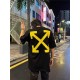 #OFF WHITE CO VIRGIL 23ss Religious Angel Yellow Arrow Print Short Sleeve Upper