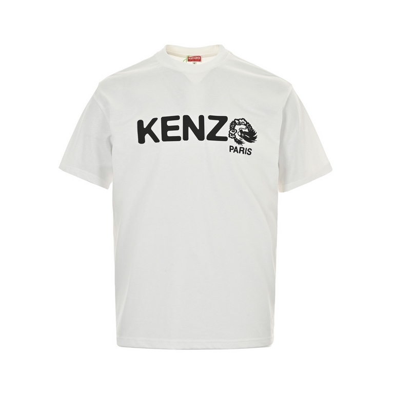 KENZOKenzo Takada 24ss Year of the Dragon Limited Letter Short SleeveOriginal 1500 purchase, made from 190g cotton fabric, washed and preshrunk. Customized encrypted and thickened leather with laser burnout process. One 