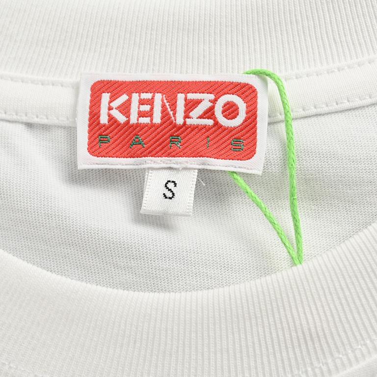 KenzoKenzo Takada 24ss Red Label Embroidered Letter Short SleeveOriginal 1500 purchase, made of 190g cotton fabric, washed and preshrunk. The front and back panels are embroidered on imported Tajima machines, with 13,000