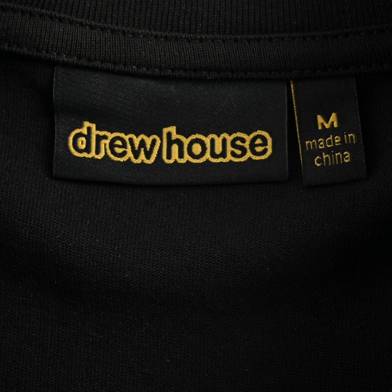 Drew House 24ss Dissolve Smiley Print Short SleeveThe fabric is custom dyed 32 count 230G original double yarn Milanese cotton, the embryonic fabric is dyed in high pellet environmentally friendly dyeing, and is also sub