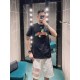 #The upper body effect#GucciSummer new, the year of the dragon limited to small dinosaurs letters logo print round neck short sleeve T-shirt, the year of the dragon as the theme of good luck, the front decorated with Guc