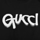 GucciGucci 23ss graffiti letters print short sleeveSpring and summer new letters printed round neck short sleeve High-end quality exclusive customized using 280 grams of fixed weaving and dyeing high gram weight cotton f