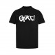 GucciGucci 23ss graffiti letters print short sleeveSpring and summer new letters printed round neck short sleeve High-end quality exclusive customized using 280 grams of fixed weaving and dyeing high gram weight cotton f