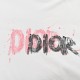 DiorDior 24ss Hand Painted Graffiti Letter Print Short Sleeve280 grams of double yarn fabric with super soft and comfortable handfeel, combining casual style with modern style. Carefully crafted from 100% cotton, this fr