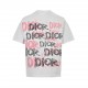 DiorDior 24ss Hand Painted Graffiti Letter Print Short Sleeve280 grams of double yarn fabric with super soft and comfortable handfeel, combining casual style with modern style. Carefully crafted from 100% cotton, this fr